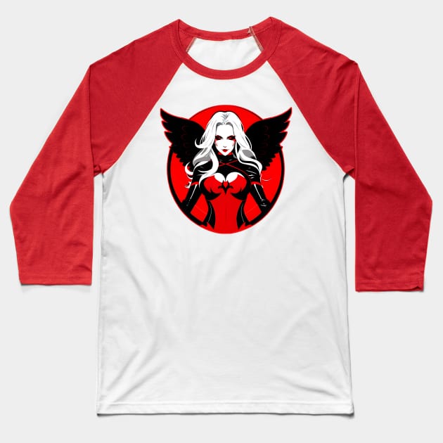 Dark angelic presence Baseball T-Shirt by DNT Designs